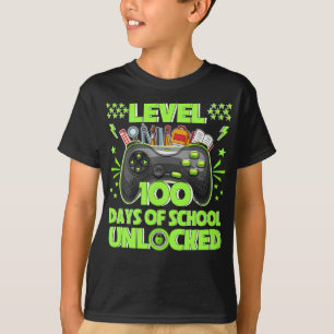 Video Gamer Student 100e dag leraar 100 dagen T-shirt