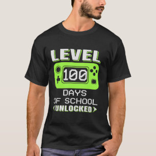 Video Gamer Student 100e dag leraar 100 dagen T-shirt