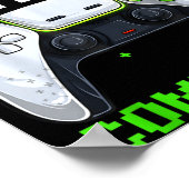 Video Gamer Student 100th Day Teacher 100 Days Of  Poster (Hoek)