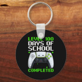 Video Gamer Student 100th Day Teacher 100 Days Of Sleutelhanger (Voorkant)