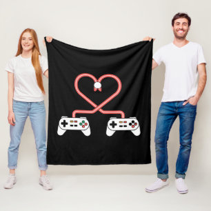 Video gamer-Valentijnsdag met controllers Fleece Deken