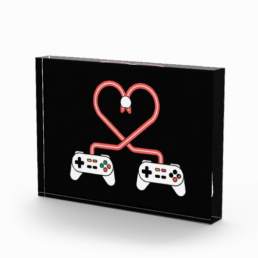 Video gamer-Valentijnsdag met controllers Fotoblokken (Rechts)
