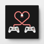 Video-gamer Valentijnsdag met controllers hart  Fotoplaat (Voorkant)