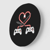 Video-gamer Valentijnsdag met controllers hart Grote Klok (Hoek)