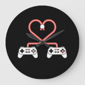 Video-gamer Valentijnsdag met controllers hart Grote Klok (Voorkant)