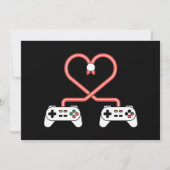 Video-gamer Valentijnsdag met controllers hart Kaart (Voorkant)