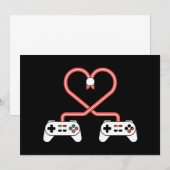Video-gamer Valentijnsdag met controllers hart Kaart (Voorkant / Achterkant)