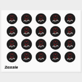Video-gamer Valentijnsdag met controllers hart Ronde Sticker (Vel)