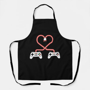 Video Gamer Valentijnsdag Met Controllers Hart  Schort