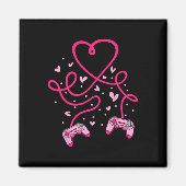 Video gamer-Valentijnsdag met controllers Magneet (Voorkant)