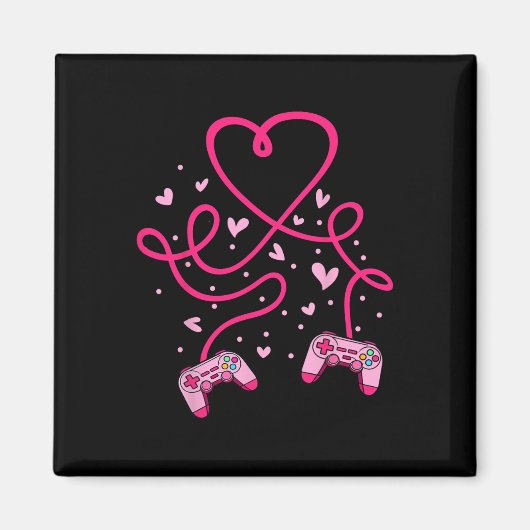 Video gamer-Valentijnsdag met controllers Magneet (Voorkant)