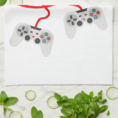 Video gamer Valentijnsdag T-shirt met controller Theedoek (Gevouwen)