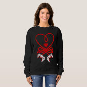 Video Gamer Valentines Day Shirt Controllers Heart (Voorkant volledig)