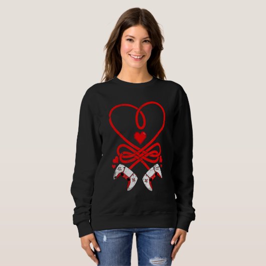 Video Gamer Valentines Day Shirt Controllers Heart (Voorkant volledig)