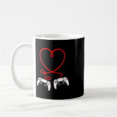 Video Gamer Valentines Day With Controllers Heart Koffiemok (Links)