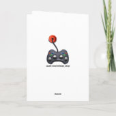 Video Gamer Verjaardag Kaart (Achterkant)