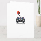 Video Gamer Verjaardag Kaart (Achterkant)