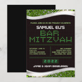 VIDEO GAMES Bar Bat Mitswa Uitnodiging (Voorkant / Achterkant)