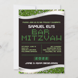 VIDEO GAMES Bar Bat Mitswa Uitnodiging