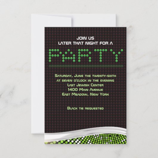 VIDEO GAMES Bar Bat Mitzvah Uitnodiging Party Kaar (Voorkant)