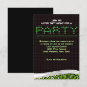 VIDEO GAMES Bar Bat Mitzvah Uitnodiging Party Kaar (Voorkant / Achterkant)