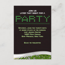 VIDEO GAMES Bar Bat Mitzvah Uitnodiging Party Kaar