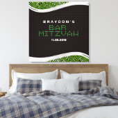 Video Games Bar Mitzvah Geheugen Aanmeldbord Canvas Afdruk (Insitu (Slaapkamer))