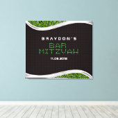 Video Games Bar Mitzvah Geheugen Aanmeldbord Canvas Afdruk (Insitu (Houten vloer))