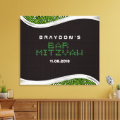 Video Games Bar Mitzvah Geheugen Aanmeldbord Canvas Afdruk (Insitu (Woonkamer))
