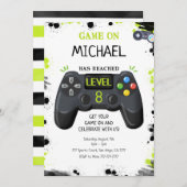 Video Games Birthday Kaart (Voorkant / Achterkant)