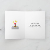 Video Games Birthday Party Bedankkaart (Binnen)