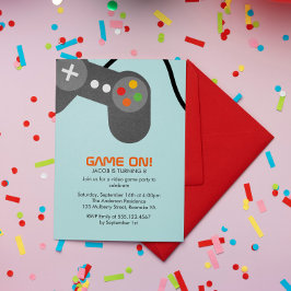 Video Games Birthday Party Kaart