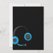 Video Games Birthday Party Kaart (Achterkant)