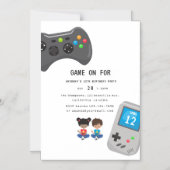 Video Games Birthday Party Magnetische Uitnodiging (Voorkant)