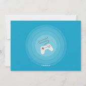 Video Games Birthday Party-uitnodigingen Kaart (Achterkant)