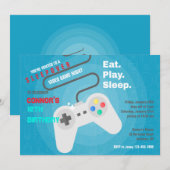 Video Games Birthday Party-uitnodigingen Kaart (Voorkant / Achterkant)
