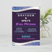 VIDEO GAMES B'nai Mitzvah Uitnodiging (Staand voorkant)