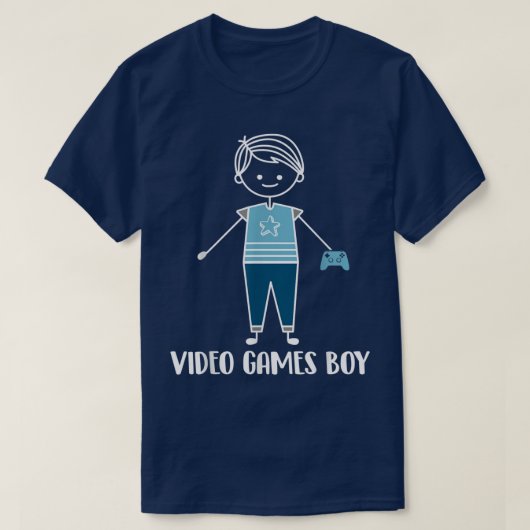 Video Games Boy Gaming Nerd Video Games T-shirt (Design voorkant)