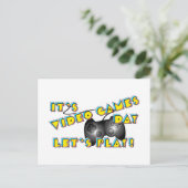 Video Games Day Briefkaart (Staand voorkant)