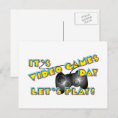 Video Games Day Briefkaart (Voorkant / Achterkant)