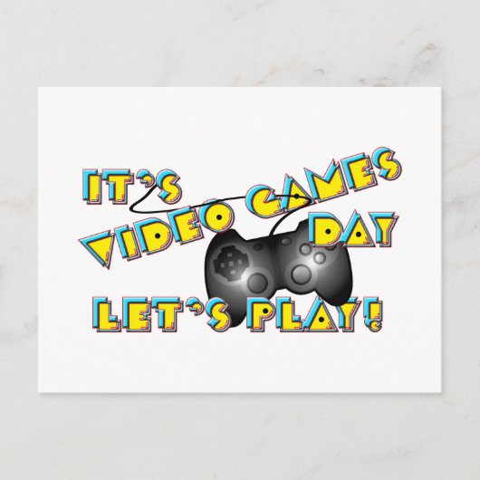 Video Games Day Briefkaart (Voorkant)