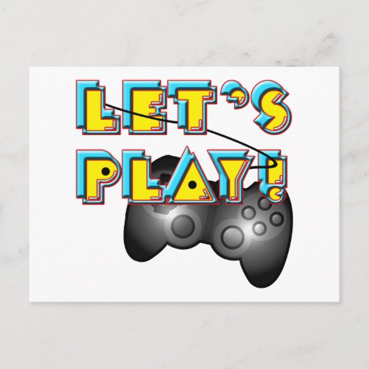 Video Games Day - Let's Play! Briefkaart (Voorkant)
