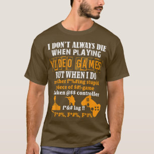 Video games Funny Gamer T-shirt voor consolespel F