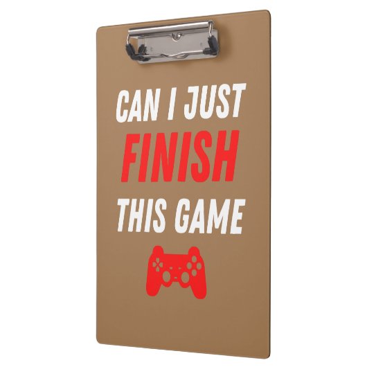 Video games Funny Kan ik deze game gewoon afmaken Klembord (Links)