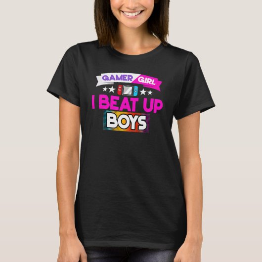 Video games Gamer Girl 3 T-shirt (Voorkant)