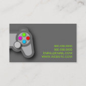 Video Games Gamer Specialist Visitekaartje (Achterkant)