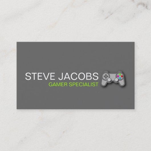 Video Games Gamer Specialist Visitekaartje (Voorkant)