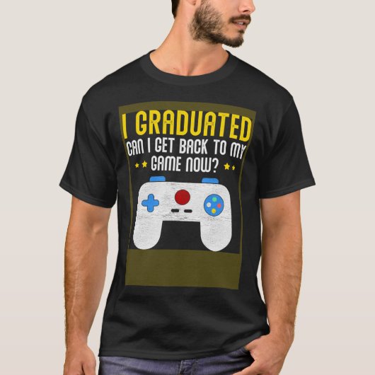 Video Games Graduation  Gamer T-shirt (Voorkant)