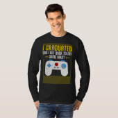 Video Games Graduation  Gamer T-shirt (Voorkant volledig)
