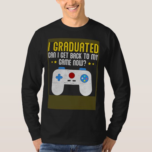 Video Games Graduation  Gamer T-shirt (Voorkant)